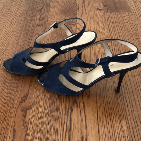 Kate spade blue suede sandal size 9-1/2 - Picture 2 of 4